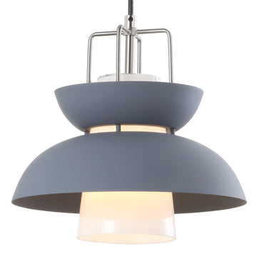 Paul 11" Farmhouse Metal LED Pendant - JONATHAN Y